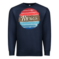 Navy leopard merica Premium Sweatshirt - MaliasSmallBusiness