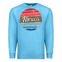 Ocean Blue leopard merica Premium Sweatshirt - MaliasSmallBusiness