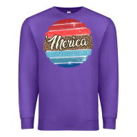 Purple leopard merica Premium Sweatshirt - MaliasSmallBusiness