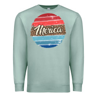 Seafoam leopard merica Premium Sweatshirt - MaliasSmallBusiness