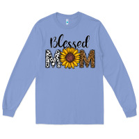 Colony Blue blessed mom Long Sleeve Tee - CowhideDigitalArt