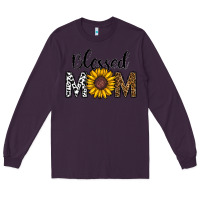 Plum blessed mom Long Sleeve Tee - CowhideDigitalArt