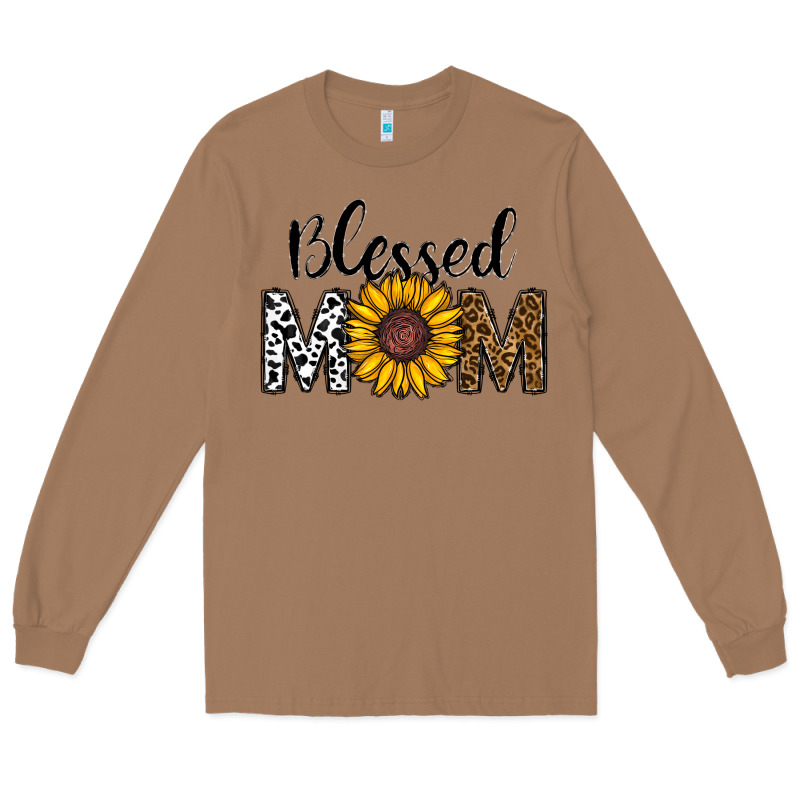 Blessed Mom Long Sleeve Tee by CowhideDigitalArt | Teevron