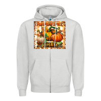 Dove Grey pumpkin spice junkie tumbler Zipper Hoodie - BundleAndBundleShop