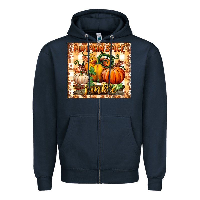Pumpkin Spice Junkie Tumbler Zipper Hoodie by BundleAndBundleShop | Teevron