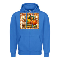 True Royal pumpkin spice junkie tumbler Zipper Hoodie - BundleAndBundleShop