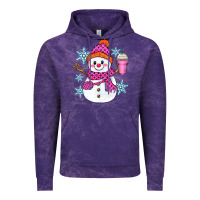 Cloud Purple bougie snowman Vintage Hoodie - Zillion Design Studio