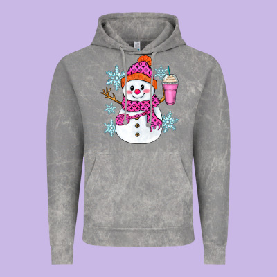 Bougie Snowman Vintage Hoodie Designed By Zillion Design Studio