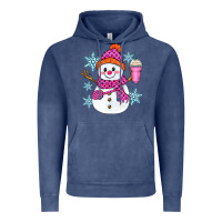 Vintage Denim bougie snowman Vintage Hoodie - Zillion Design Studio