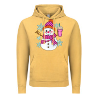 Vintage Mustard bougie snowman Vintage Hoodie - Zillion Design Studio