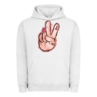 Pigment Lunar Rock Floral Argyle Peace Sign Urban Hoodie - Jasminsmagicworld