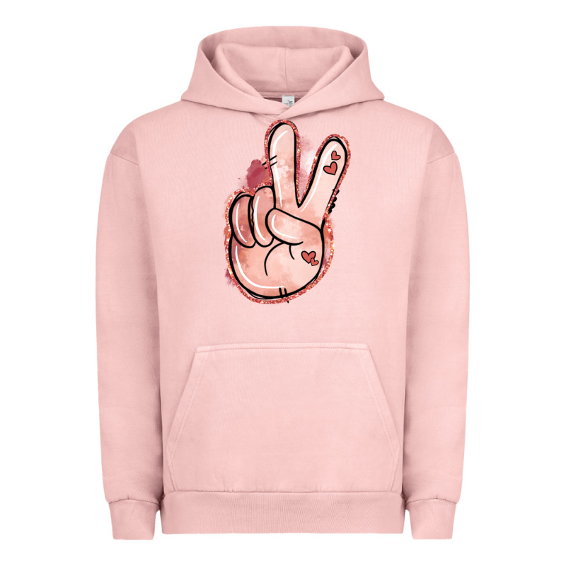 Floral Argyle Peace Sign Urban Hoodie by Jasminsmagicworld | Teevron