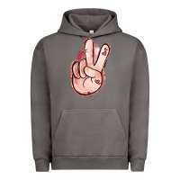 Pigment Tornado Floral Argyle Peace Sign Urban Hoodie - Jasminsmagicworld