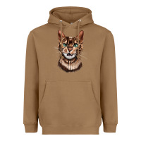 Toasted Coconut Bengal Cat Face Heavyweight Hoodie - LillyAllenDesigns