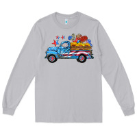 Moon Dust american truck and flag with stars Long Sleeve Tee - HRA Design Shop