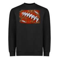 Black American football background Heavyweight Sweatshirt - texasbilliewilder