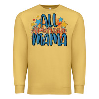 Antique Gold all american mama Premium Sweatshirt - MaliasSmallBusiness