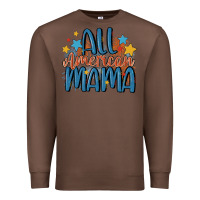 Chestnut all american mama Premium Sweatshirt - MaliasSmallBusiness
