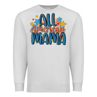 Dove Grey all american mama Premium Sweatshirt - MaliasSmallBusiness