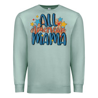 Seafoam all american mama Premium Sweatshirt - MaliasSmallBusiness