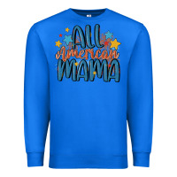 True Royal all american mama Premium Sweatshirt - MaliasSmallBusiness