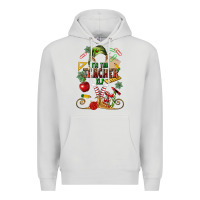 Dove Grey im teacher elf Premium Hoodie - MaliasSmallBusiness