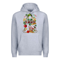 Heather Grey im teacher elf Premium Hoodie - MaliasSmallBusiness