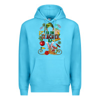 Ocean Blue im teacher elf Premium Hoodie - MaliasSmallBusiness