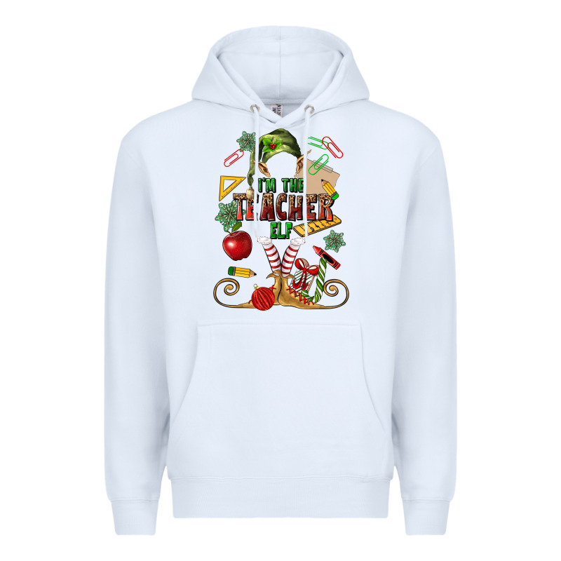 Im Teacher Elf Premium Hoodie by MaliasSmallBusiness | Teevron