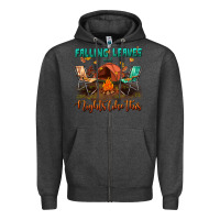 Charcoal Heather falling leaves and nights like this Zipper Hoodie - BundleAndBundleShop