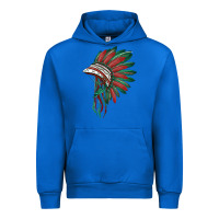 Cobalt american flag indian headdress Urban Hoodie - BarkalooDesign