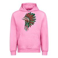 Fuchsia Pink american flag indian headdress Urban Hoodie - BarkalooDesign