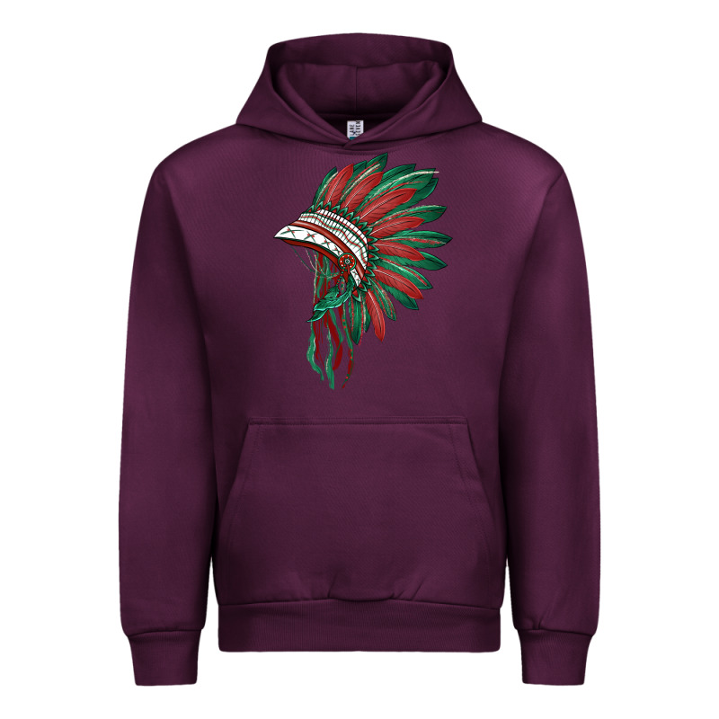 American Flag Indian Headdress Urban Hoodie by BarkalooDesign | Teevron