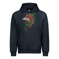 Navy american flag indian headdress Urban Hoodie - BarkalooDesign