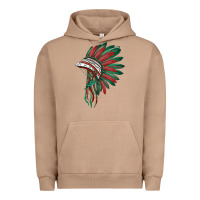 Pigment Burro american flag indian headdress Urban Hoodie - BarkalooDesign