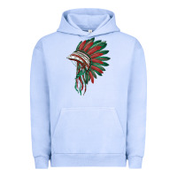 Pigment Grape Ice american flag indian headdress Urban Hoodie - BarkalooDesign