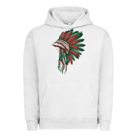 Pigment Lunar Rock american flag indian headdress Urban Hoodie - BarkalooDesign