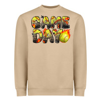 Mushroom game day softball leopard Heavyweight Sweatshirt - Zillion Design Studio