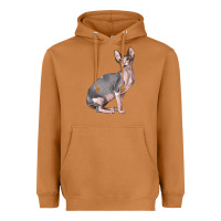 Meerkat Sphynx Cat Heavyweight Hoodie - LillyAllenDesigns
