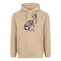 Mushroom Sphynx Cat Heavyweight Hoodie - LillyAllenDesigns