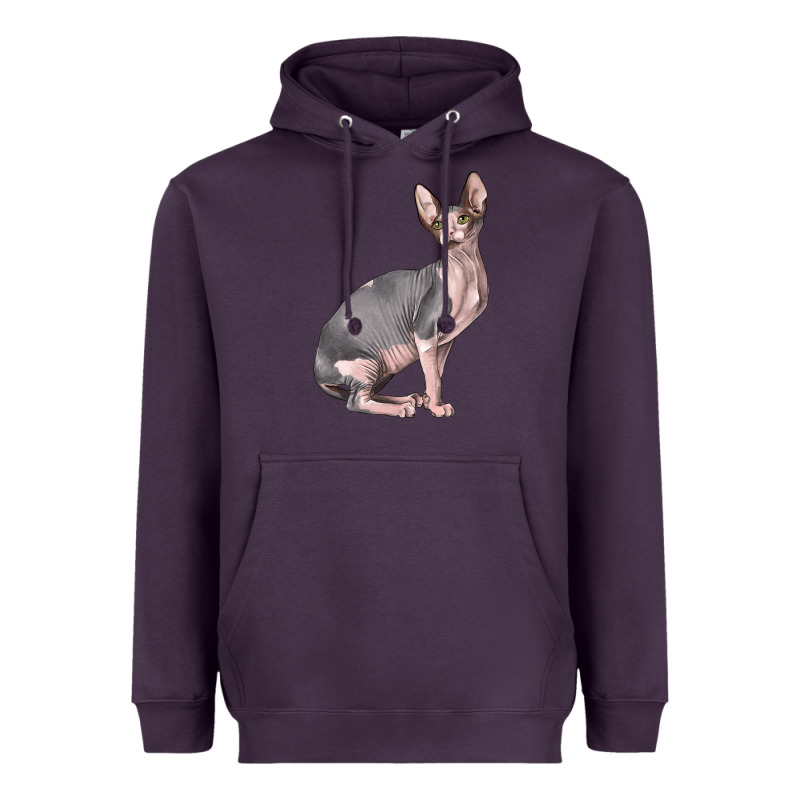 Sphynx Cat Heavyweight Hoodie by LillyAllenDesigns | Teevron