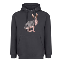 Smoke Sphynx Cat Heavyweight Hoodie - LillyAllenDesigns