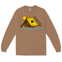 Toasted Coconut camping is my happy place Long Sleeve Tee - CowhideDigitalArt