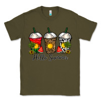 Army Green hello summer Classic Tee - CowhideDigitalArt