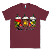 Burgundy hello summer Classic Tee - CowhideDigitalArt