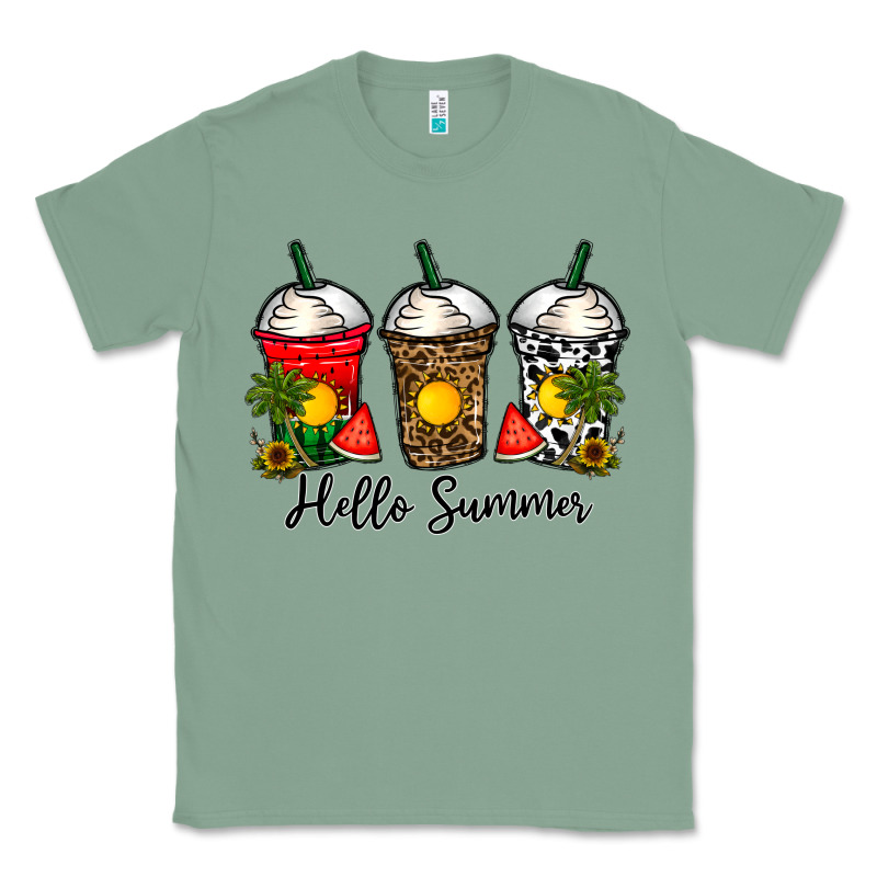 Hello Summer Classic Tee by CowhideDigitalArt | Teevron