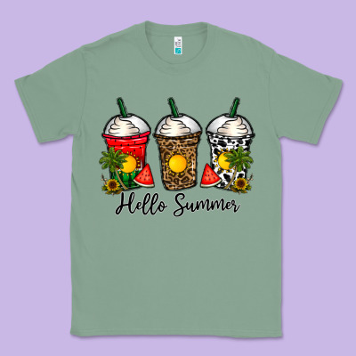 Hello Summer Classic Tee Designed By Cowhidedigitalart