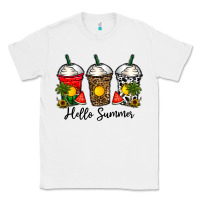 White hello summer Classic Tee - CowhideDigitalArt