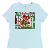 Baby Blue christmas Ladies Tee - AdoDesignShop