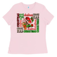 Bubblegum Pink christmas Ladies Tee - AdoDesignShop